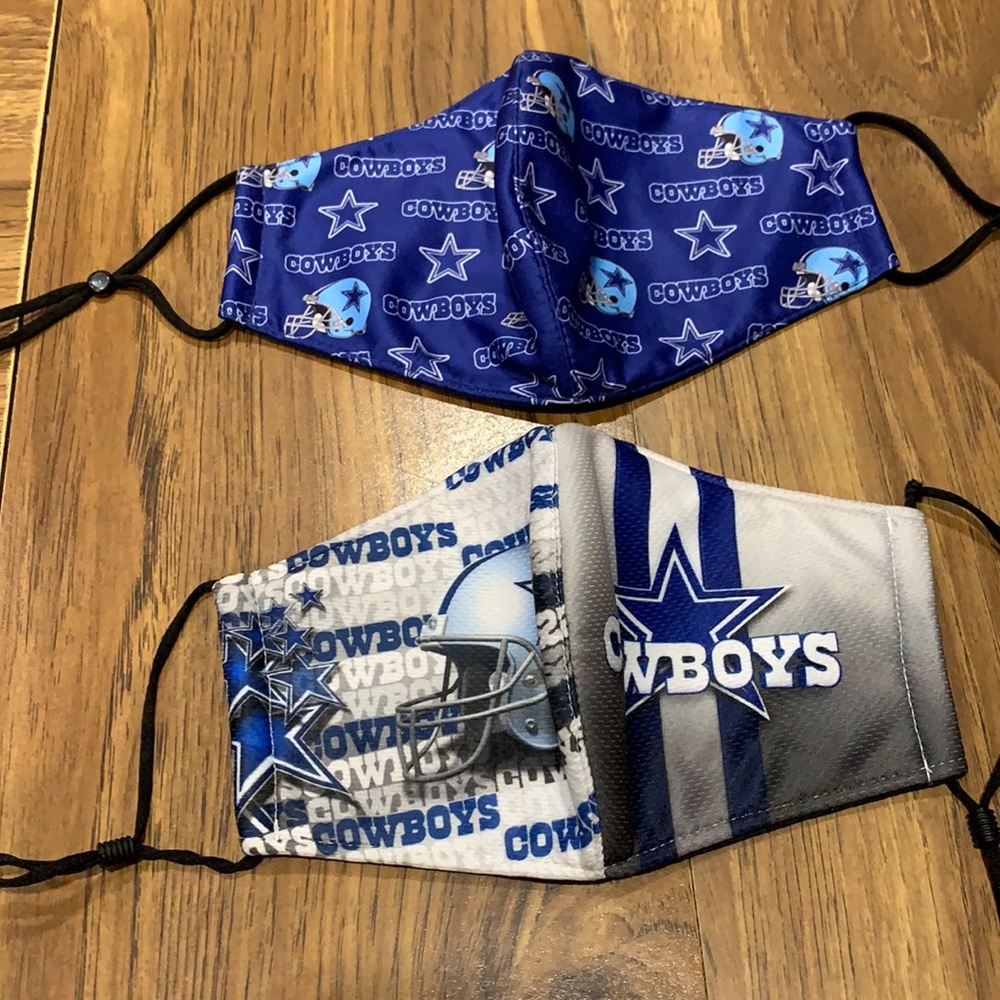 Men’s Dallas Cowboys Masks $15 each or 2 for $25